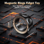 Magnetic Fidget Spinner – RelaxiSpin Rings with Stainless Steel & Brass Rings detail image - detail view 5