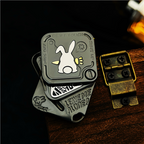 Magnetic Fidget Toy – Polar Flash SNAP Triple-Slide EDC with Titanium & Zirconium variant image