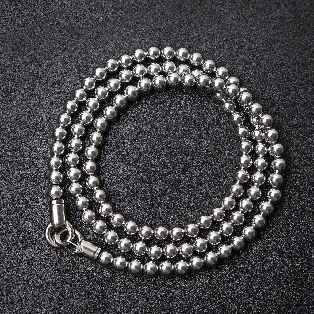 316 Stainless Steel Self Defense Bracelet - Quick Release Whip Beads Chain