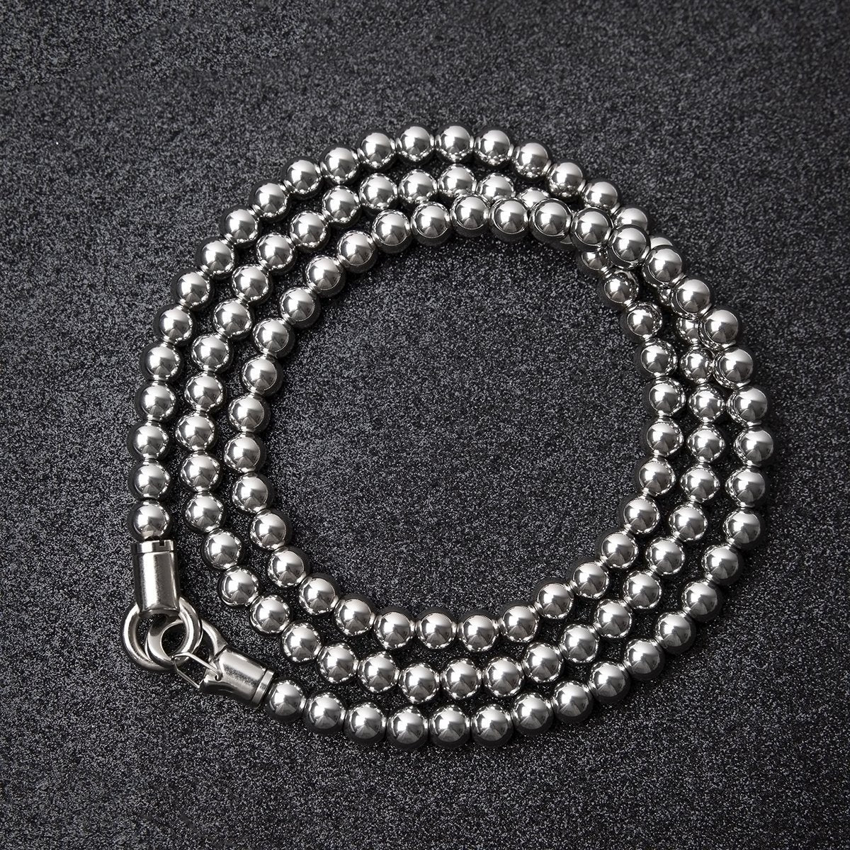 316 Stainless Steel Self Defense Bracelet - Quick Release Whip Beads Chain