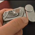Metal Fidget Spinner – SlitherSonic Coin Whirl with Premium with Acoustic Pop detail image