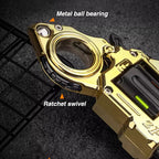 Metal Fidget Toy – Pocket Flash Alloy Revolver Gun with LED Light EDC with Soft Darts detail image - detail view 5