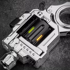 Metal Fidget Toy – Pocket Flash Alloy Revolver Gun with LED Light EDC with Soft Darts detail image - detail view 8