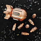 Metal Fidget Toy – RocketDice Rotating Dice Set with Zinc Alloy Bullet-Inspired EDC detail image