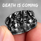 Multi Skull Ring – Carving Gothic Punk Biker for Alternative Styling, Collecting detail image - detail view 6