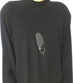 Neck Knife – THUMB Mini Fixed Blade with Skeleton Design EDC with Sheath detail image - detail view 12