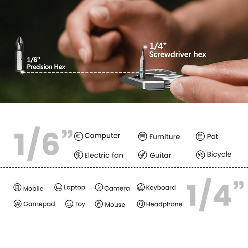 Flounder 2.0 Titanium EDC Pendant - 13-in-1 Multi-Tool Keychain