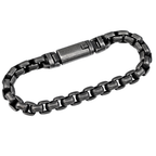 Punk Titanium Bracelet – RustEdge Steel Industrial with Oxidized Finish variant image