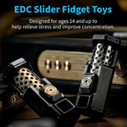 Ratchet Fidget Slider – Titanium 2-Stage Mechanical Smooth Rotation EDC Stress Relief Desk detail image - detail view 10