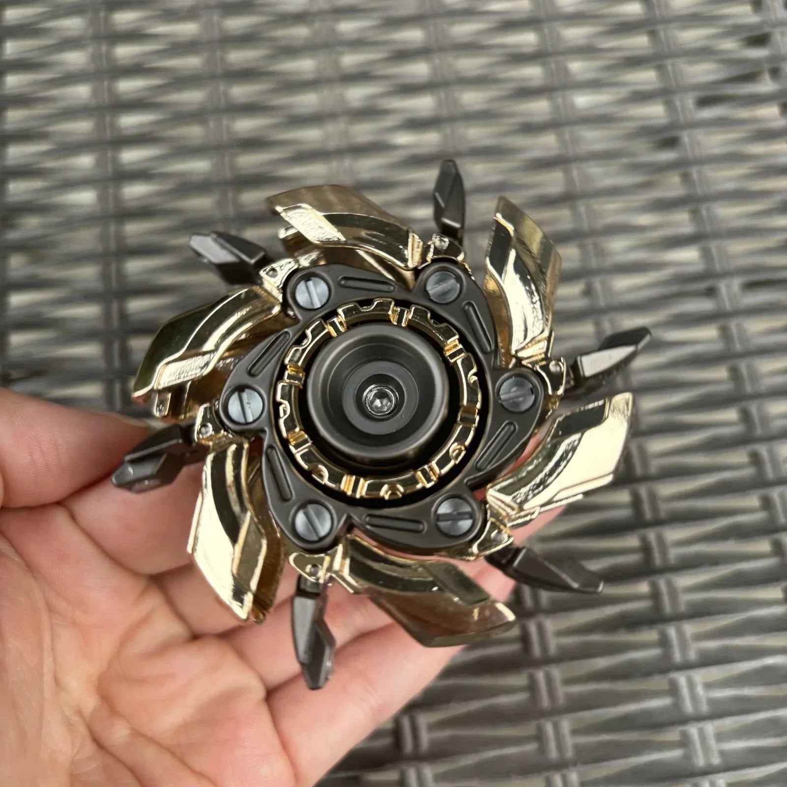 WarpFang Mecha Fidget Spinner | Stainless Steel EDC Stress Relief Toy