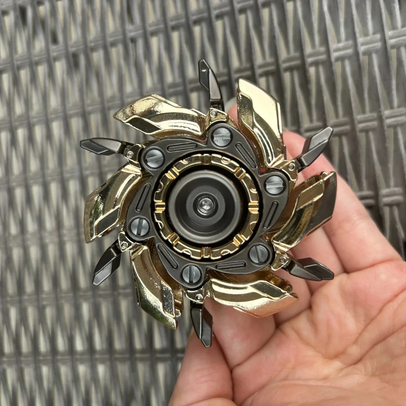 WarpFang Mecha Fidget Spinner | Stainless Steel EDC Stress Relief Toy