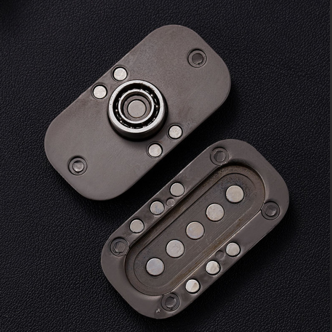 Owl Fidget Coin Titanium Magnetic Spinner - 360° Stress Relief EDC