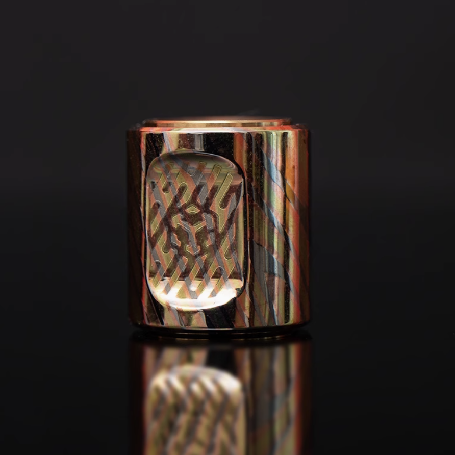 SpinCore Titanium Fidget Spinner Pendant - EDC Stress Relief Necklace