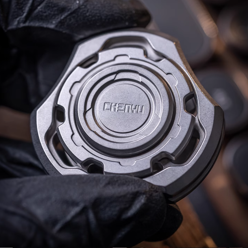 Titanium Compound Gyro Fidget Spinner - Multi-Axis Linkage Modular EDC Stress Relief