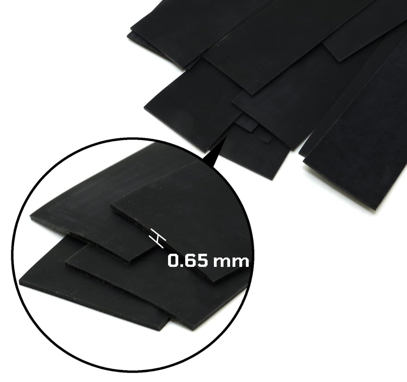 Powerful Slingshot Bands – 10-Pack 0.65mm Precision Flat Bands Tapered 20mm→12mm for Long-Range Shooting