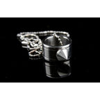 Spike Ring – 304 Stainless Steel with Concealed Rotation Self Defense Size 12 detail image - detail view 7