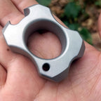 Stainless Steel Bottle Opener Knuckles – 304 Ultra-Thick with 14mm Sandblasted EDC Ring detail image - detail view 4