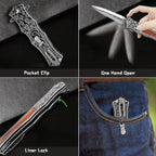 Stainless Steel EDC Knife for Everyday Utility, Collecting, And Outdoor Tasks detail image - detail view 3