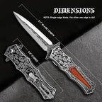 Stainless Steel EDC Knife for Everyday Utility, Collecting, And Outdoor Tasks detail image - detail view 4