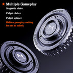 Stainless Steel Fidget Slider – TriVortex 3-in-1 with Premium CNC Aluminum EDC Spinner detail image - detail view 4