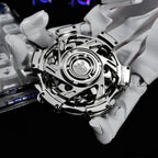 Stainless Steel Fidget Spinner – Metal Triple-Ring Linked 195g detail image