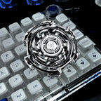 Stainless Steel Fidget Spinner – Metal Triple-Ring Linked 195g detail image - detail view 5