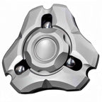 Stainless Steel Fidget Spinner – Shield Toy with Embedded Ball Bearings detail image
