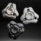 Stainless Steel Fidget Spinner – Shield Toy with Embedded Ball Bearings product image