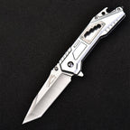 Stainless Steel Folding Knife – Leopard's Edge Multipurpose Pocket detail image - detail view 16