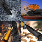 Stainless Steel Folding Knife – Leopard's Edge Multipurpose Pocket detail image - detail view 5