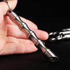 Stainless Steel Kubotan Keychain – 304 Bamboo Self Defense for Desk Breaks, Collecting detail image - detail view 4