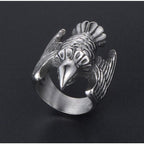 Stainless Steel Ring – Silver Eagle 316L Self Defense for Alternative Styling, Collecting detail image