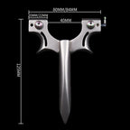 Stainless Steel Slingshot – 404C Spiked Ring with 3-in-1 EDC Multi-Tool detail image - detail view 5