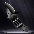 Stainless Steel Utility Knife – Shark Fang Mini Folding with Keychain EDC detail image - detail view 7