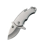 Stainless Steel Utility Knife – Shark Fang Mini Folding with Keychain EDC detail image - detail view 9
