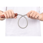 Steel Baton – 56cm Cable Self Defense Whip with Wooden Handle Emergency Tool detail image - detail view 4
