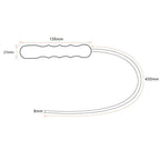 Steel Baton – 56cm Cable Self Defense Whip with Wooden Handle Emergency Tool detail image - detail view 5