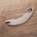 Steel Bottle Opener Knuckles – Brass with 304 Four Finger Kubotan Multi-Tool EDC detail image