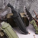 Steel Bushcraft Knife – DC53 Full Tang 6mm Spine Kydex Sheath Hunting Tactical Survival detail image - detail view 4