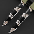 Steel Bushcraft Knife – Fixed Blade Tactical N690Co Tanto Tip Survival Spear Hunting detail image - detail view 3