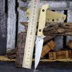Steel Fixed Blade Knife – 14C28N G10 Handle Serrated Sheath Camping Survival Tactical EDC detail image - detail view 7