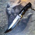 Steel Fixed Blade Knife – DC53 Tactical 61 HRC Ebony Handle Outdoor Survival detail image