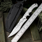Steel Fixed Blade Knife – Hunting VG10 Leather Sheath Kydex Sheath Outdoor Collector detail image - detail view 10