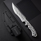Steel Fixed Blade Knife – Hunting VG10 Leather Sheath Kydex Sheath Outdoor Collector detail image - detail view 12