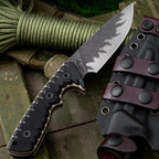 Steel Fixed Blade Knife – Tiger Edge A8 Tactical with Tiger-Pattern 60 HRC with G10 Handle detail image - detail view 9