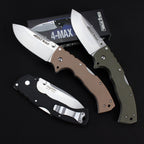 Steel Folding Knife – Cold Pocket Stonewashed Nylon Fiber Handle EDC Camping Tactical detail image - detail view 3