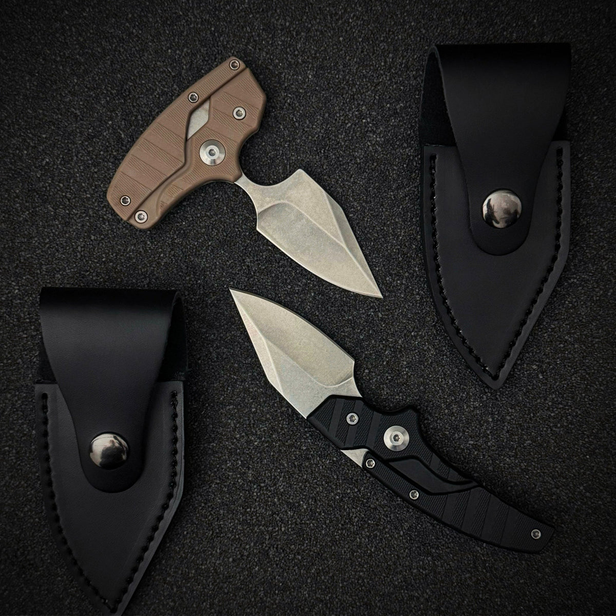 Steel Folding Knife – D2 2-in-1 Transformable Push Dagger EDC Tactical Self Defense detail image - detail view 15