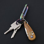 Steel Folding Knife – Keychain 7Cr PEI Handle Drop Point Amber EDC Mini Pocket detail image - detail view 8