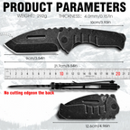 Steel Folding Knife – Machete D2 59-60 HRC Camping Machete Outdoor EDC Survival detail image - detail view 14