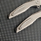 Steel Folding Knife – Razor-Edge Bear Claw D2 with Carbon Fiber & Rosewood Options detail image - detail view 8